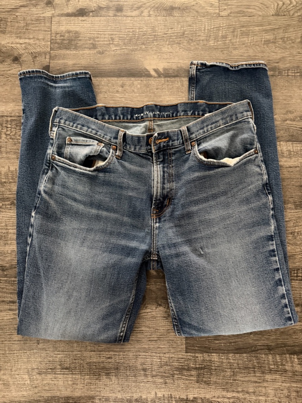 Classic Men's Blue Denim Jeans